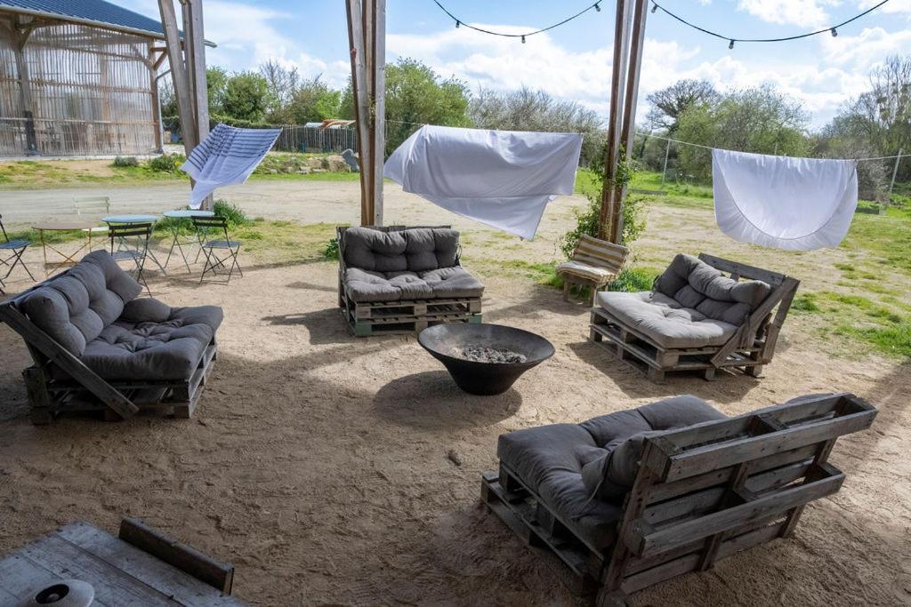 La Ferme Du Golf, Gite Atypique Et Artistique Lancieux Buitenkant foto